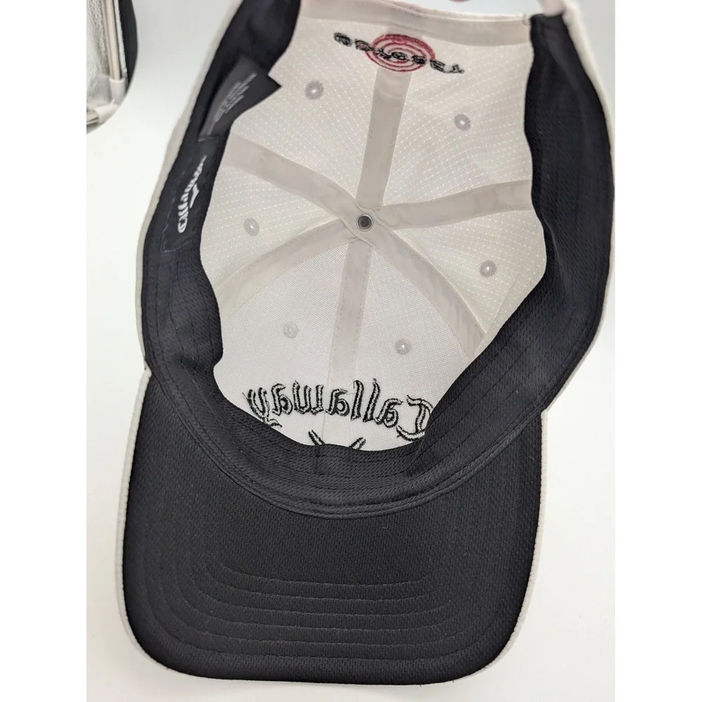 Callaway Golf Hat White Ripstop Odyssey Logo Adjustable Strapback Mens Cap